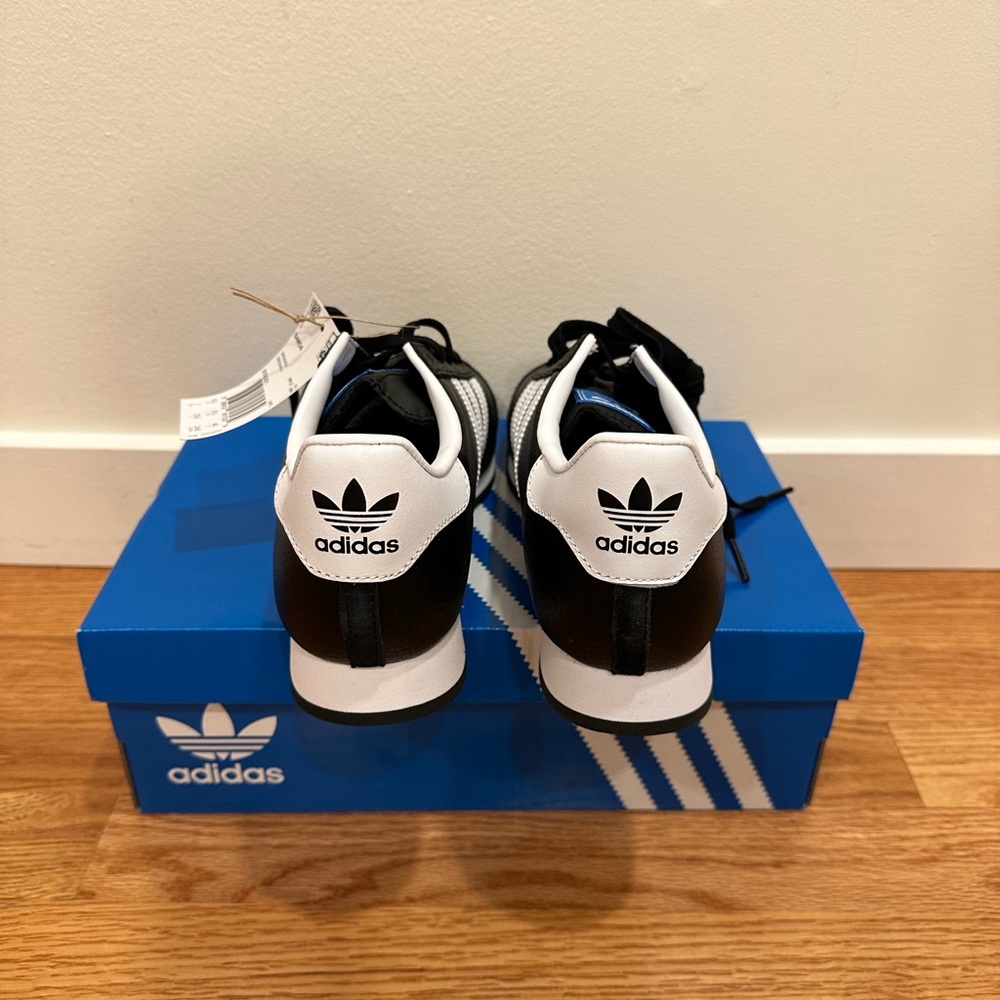 NIB Adidas Samoa Sneakers, Black/White, Men’s 7 - Picture 5 of 16